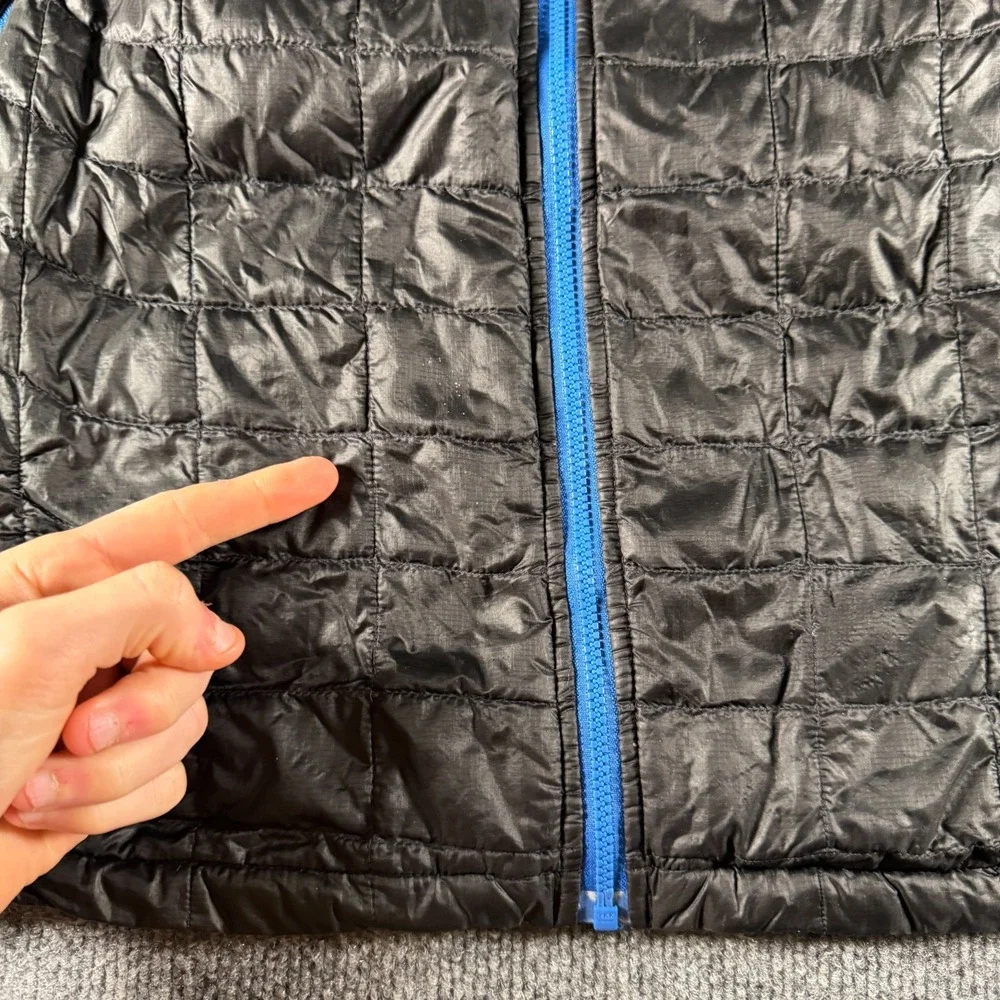 The North Face Men's ThermoBall Eco Jacket Black Blue Size Medium